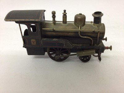 Lot 1875 - Railway O Gauge Tin Plate Selection of Bong Locomotives (2) and Rolling Stock.