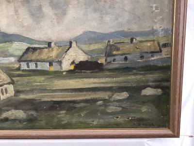 Lot 53 - Pair of oils on canvas  in the manner of Paul Henry - both 60cm x 80cm, framed