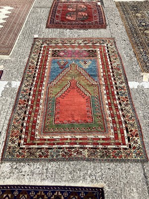 Lot 1449 - Eastern prayer rug, 125cm x 190cm