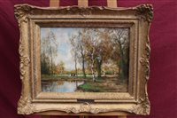 Lot 1266 - Willem Hendriks (1828 - 1891), oil on canvas -...