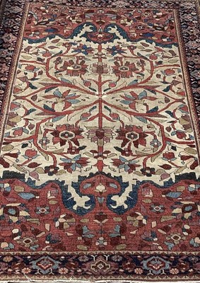 Lot 1297 - Antique Kashan tree of life rug