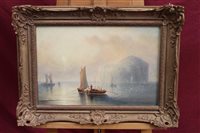 Lot 1267 - Captain J. W. Anderson, 19th century oil on...