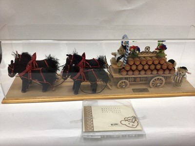 Lot 1801 - Steoff 2004 Bierwagengespann 'Four-in-hand Beer Coach'. Limited edition no.185/500. With certificate.