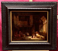 Lot 1270 - Jan Van Lil, mid-19th century Dutch School oil...