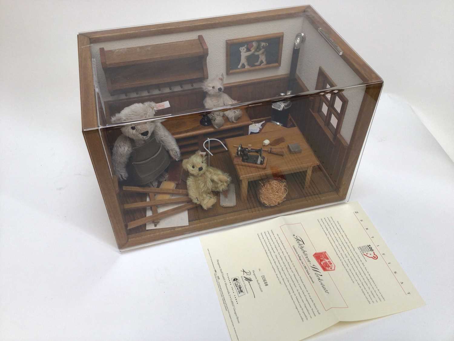 Lot 1806 - Steiff 2002 Teddybear Workshop diorama,