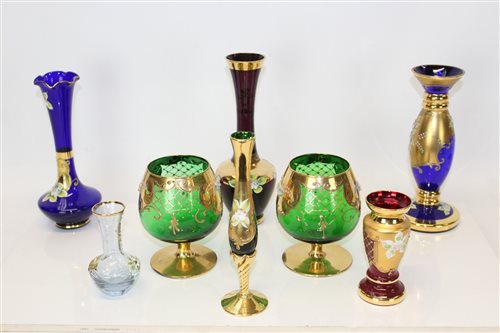 Lot 2102 - Selection of Murano The Fuochi coloured glass...
