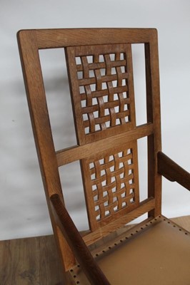 Lot 1314 - Robert Mouseman Thompson oak rocking chair