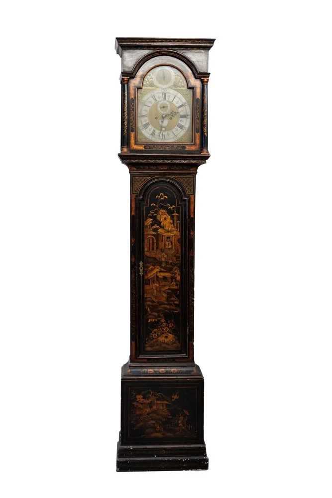 Lot 690 - Benjamin Turner, London: 18th century and later ebonised longcase clock