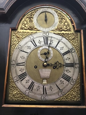 Lot 690 - Benjamin Turner, London: 18th century and later ebonised longcase clock