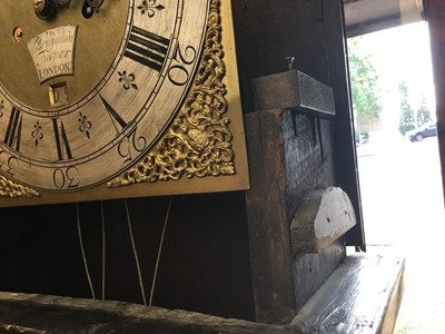 Lot 690 - Benjamin Turner, London: 18th century and later ebonised longcase clock