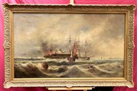 Lot 1276 - E. Bristow, 19th century oil on canvas - The...