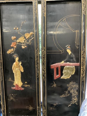 Lot 235 - Four inlaid Chinese panels
