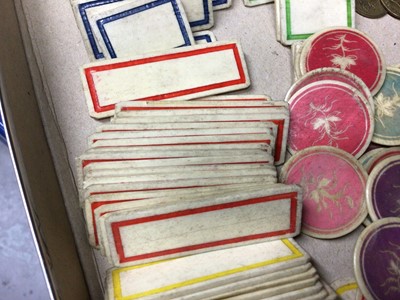 Lot 85 - Quantity of 19th century gaming counters and tokens