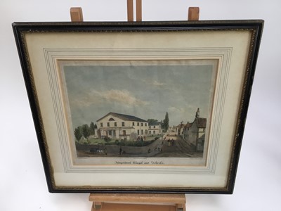 Lot 249 - After Luigi Schiavonetti (1765-1810): Pair of antique stipple engravings in gilt frames together with an engraving of Coggeshall (3)