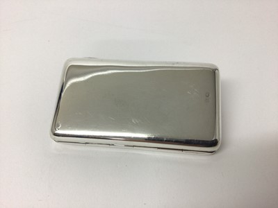 Lot 194 - Edwardian silver card and stamp wallet with original leather interior hallmarked Birmingham 1908