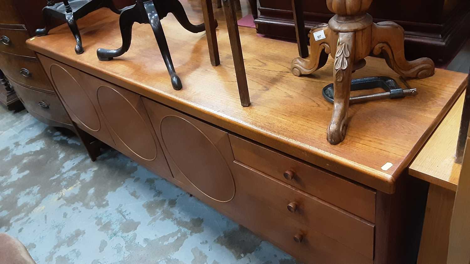 Lot 927 - Vintage Nathan Teak sideboard