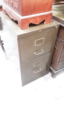 Lot 903 - Vintage two drawer filing cabinet