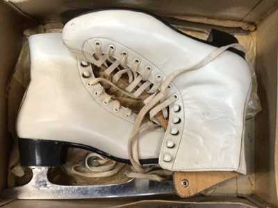 Lot 516 - Pair of ice skates and two pairs roller skates