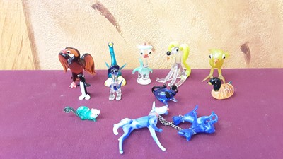 Lot 1198 - Collection of Murano glass animals