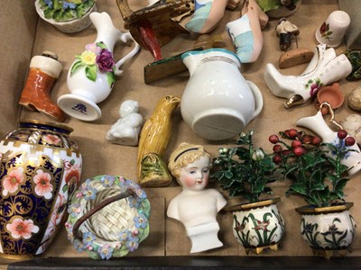 Lot 293 - Collection of miniature ceramics and items