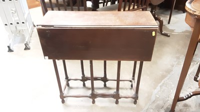 Lot 965 - Georgian mahogany spider-leg drop-flap table