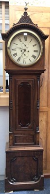 Lot 618 - Early 19th century Scottish mahogany longcase clock