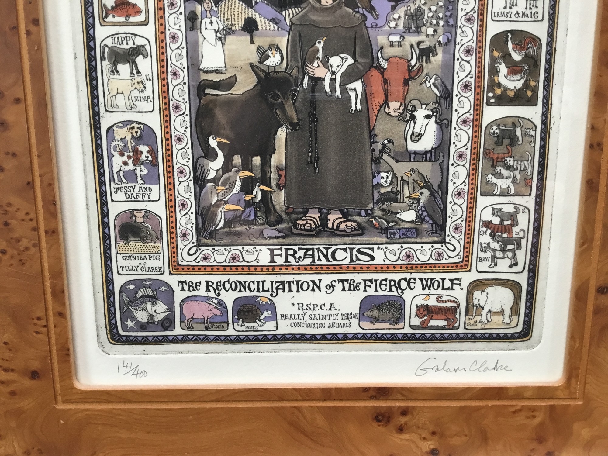 Lot 117 - Graham Clarke (b. 1941) colour etching - St