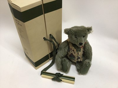 Lot 1810 - Steiff Bear 1993 Victorian Musical Bear 650680 and 1992 Harrods Musical Clown Bear 011894. Both boxed with certificates.