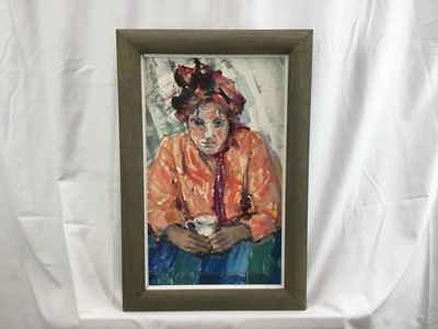 Lot 4 - Elisabeth Fraser (b.1930) collection of oils on canvas and board - seven portraits, each framed