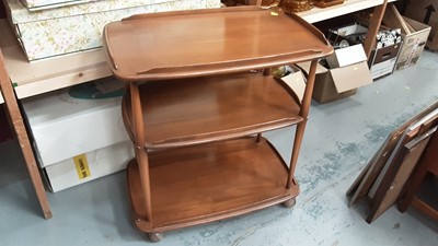 Lot 859 - Ercol coffee table together with Ercol tea trolley