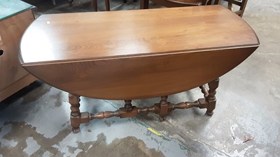 Lot 1219 - Ercol coffee table together with Ercol tea trolley