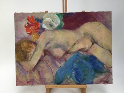 Lot 8 - Elisabeth Fraser (b.1930) collection of eleven oils on canvas - life studies, unframed