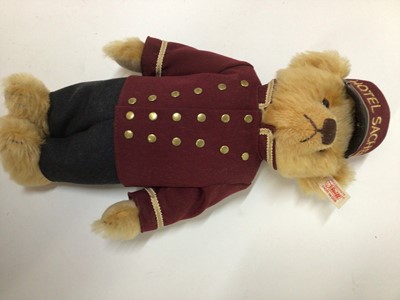 Lot 1815 - Steiff  Bear Horst Lichter 674471 in box with certificate and Hotel Sacher bear 660603 in wooden box with certificate.