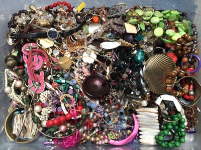 Lot 968 - Large quantity of costume jewellery, mainly bead necklaces