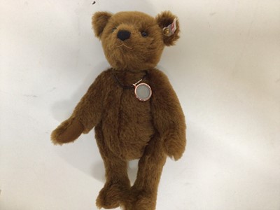 Lot 1821 - Steiff Bears Swarovski Summer 690273, Winter 664397Autumn 662362 and Spring 690242.  Plus The World's First Teddy Bear 664946 and 2017 Harrods Teddy 690419.  All boxed and with certificates. (4)