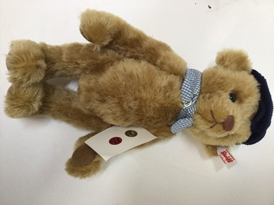 Lot 1821 - Steiff Bears Swarovski Summer 690273, Winter 664397Autumn 662362 and Spring 690242.  Plus The World's First Teddy Bear 664946 and 2017 Harrods Teddy 690419.  All boxed and with certificates. (4)