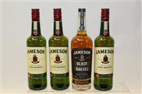 Lot 1307 - Whisky - four bottles, Jameson Black Barrel,...