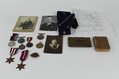 Lot 748 - First World War and later Naval medal group comprising War and Victory medals named to K. 29645 A. Bennett. STO. 1 R.N.