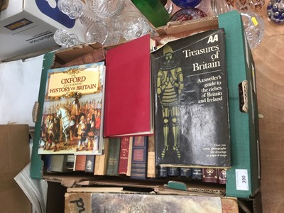 Lot 390 - Three boxes of assorted books