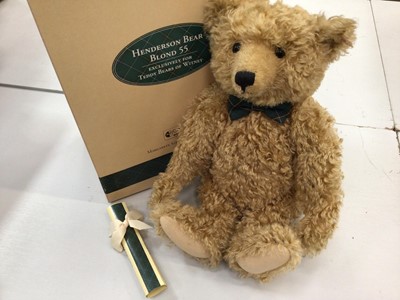 Lot 1834 - Steiff 1997 Henderson Bear 653780, boxed with certificate.