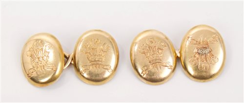 Lot 4 - HRH Albert Edward Prince of Wales - pair gold...