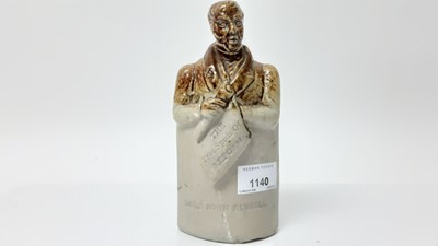 Lot 1140 - Lord John Russell Stoneware flask