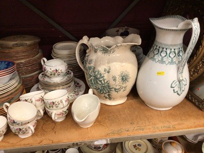 Lot 520 - Wedgwood Hathaway Rose tea ware, Copeland Spode Korea dinner ware, Royal Worcester Evesham dinner ware and two ewers