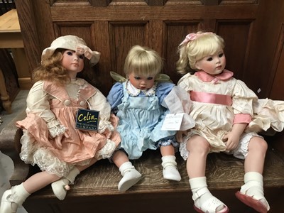 Lot 506 - Three Celia Doll Company Dolls