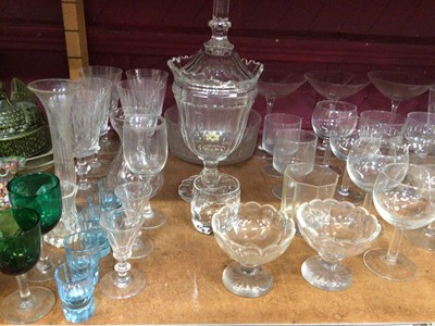 Lot 556 - Selection of cocktail glasses, wine and liquor glasses