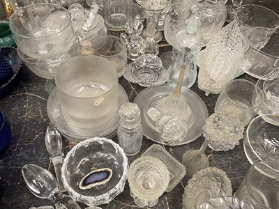 Lot 149 - Large collection of decorative glassware, 19th century and later