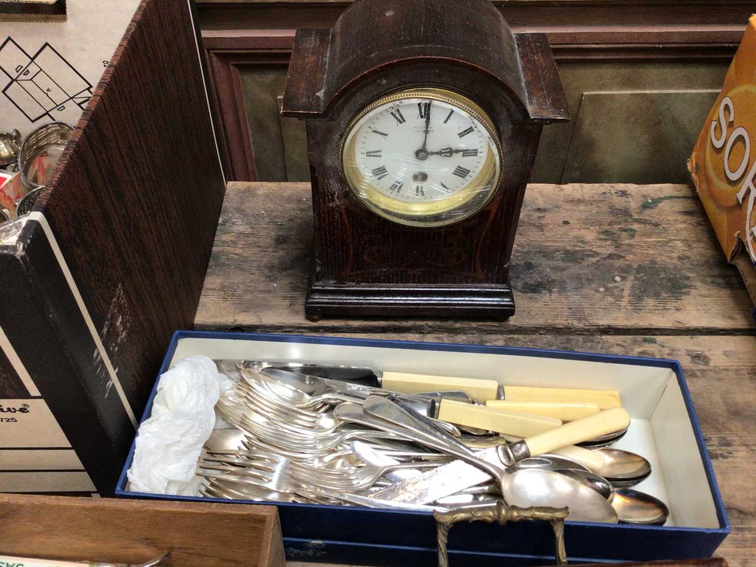 Lot 18 Sundry items, including silver plate,