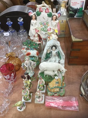 Lot 346 - Collection of Pearlware and Staffordshire figures