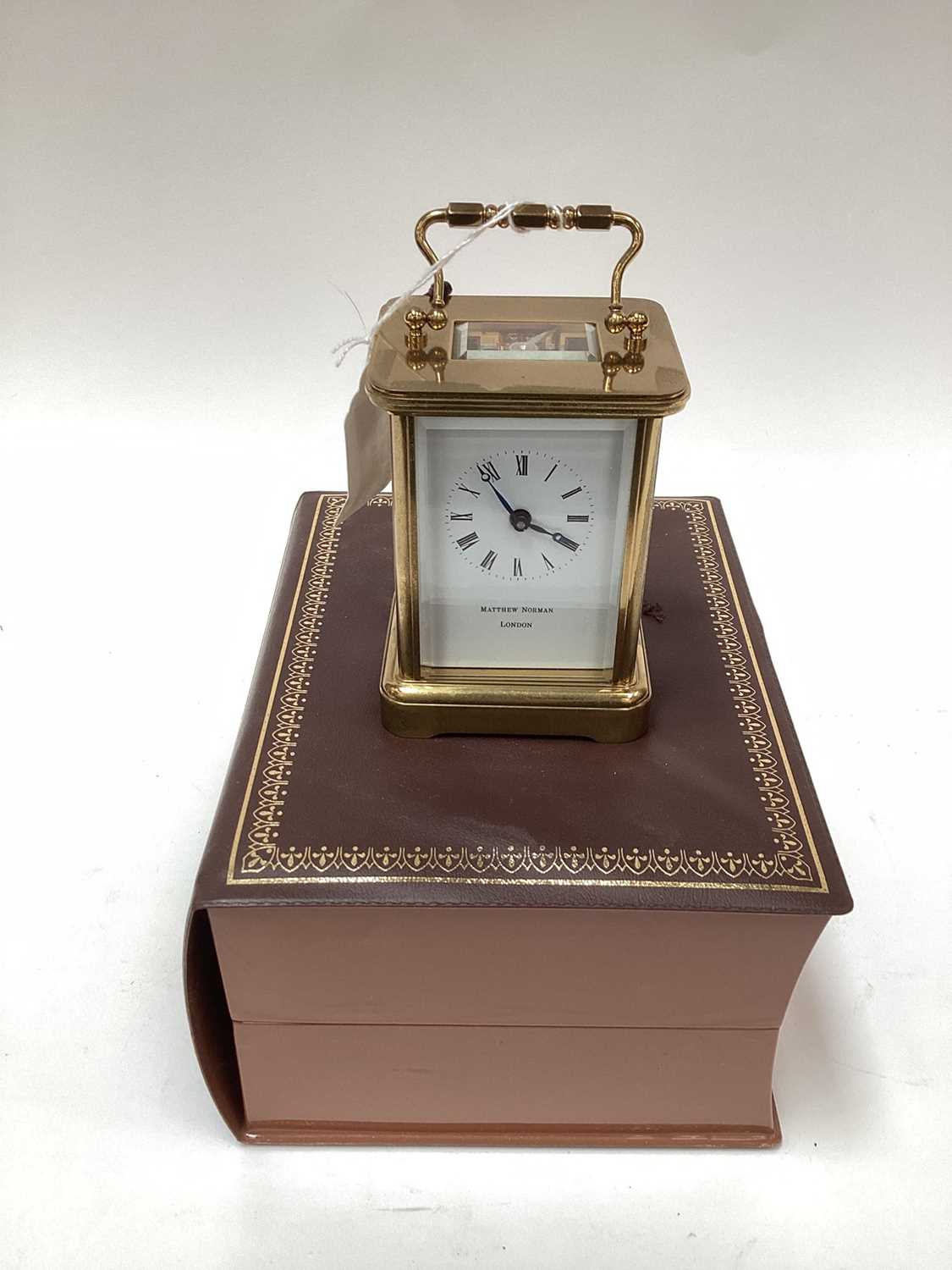 Lot 2437 Matthew Norman brass carriage clock