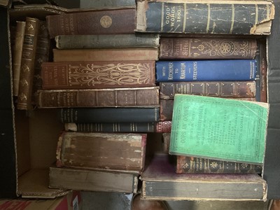 Lot 190 - Large collection of books, including decorative bindings, Grimms Fairy Tales illustrated by Rackham and others (4 boxes)